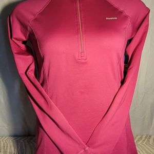 Reebok play dry long sleeve top.  Pink.  Size Medium.